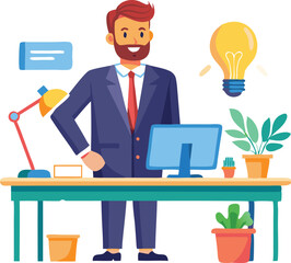 Three business woman sitting at desk together with their gadgets talking having coffee break