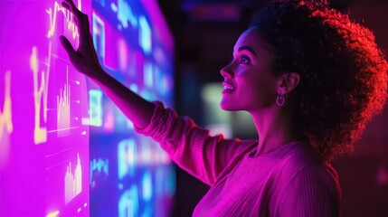 Professional Trainer Engaging with Data Visualizations