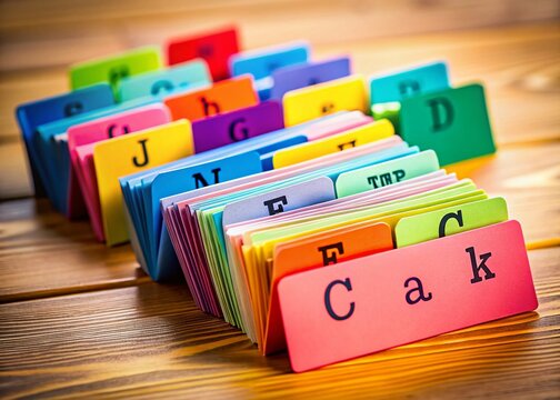 Colorful Syllable Flash Cards for Early Childhood Reading Education