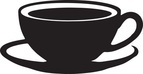 Coffee cup simple icon. Vector illustration