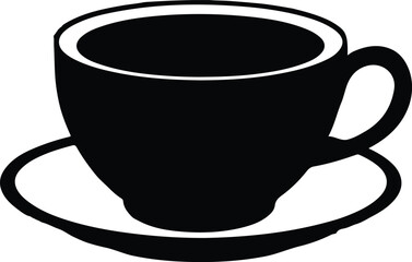 Coffee cup simple icon. Vector illustration