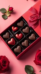 rose and chocolate for Valentine