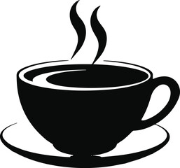Coffee cup simple icon. Vector illustration