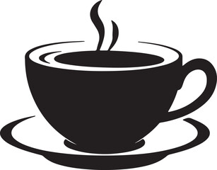 Coffee cup simple icon. Vector illustration