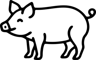 Pig outline