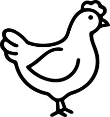 Chicken outline