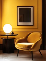 Yellow Armchair Interior Design Modern Room Decor
