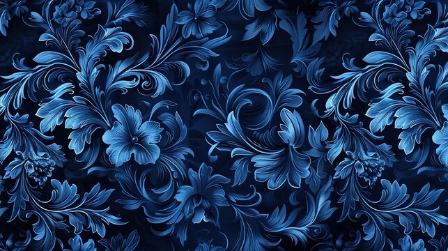 navy blue seamless pattern wallpaper