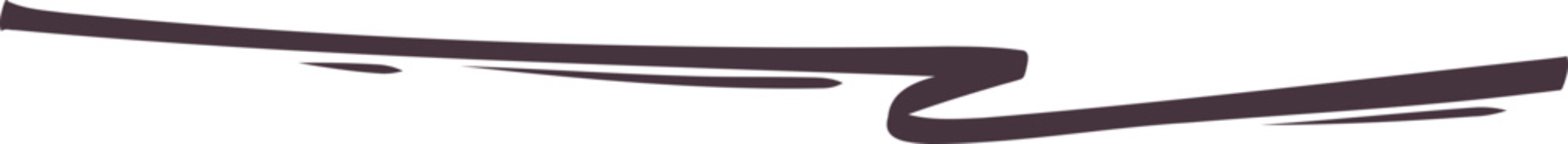 Line hand drawn of curly swishes, swashes, swoopes. Calligraphy swirl. Highlight text elements.