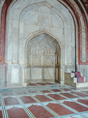 taj mahal palace in agra, india Entrance gate of the tomb of Itimad-Ud-Daulah. It is a Mughal mausoleum in Agra, Uttar Pradesh