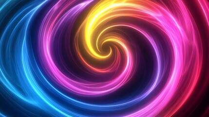 Fototapeta premium Abstract Colorful Swirling Light Spiral Design