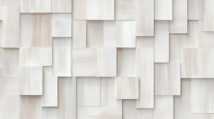 seamless white wooden panel wall with geometric pattern creates modern and minimalist aesthetic