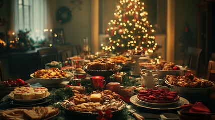 food, buffet, market, fruit, healthy, delicious, restaurant, dessert, cake, chocolate, sweet, salad, red, fresh, vegetable, meat, green, tasty, cuisine, meal, table, dinner, snack,generative ai