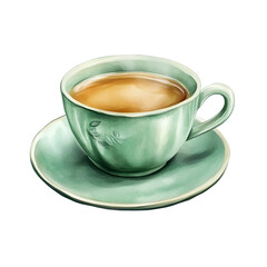 Easter Day Tea Party Clipart Vector Illustration