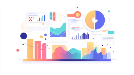modern business concept abstract background, marketing research development planning management strategy analysis accounting business, Abstract background with various geometric elements and lines.