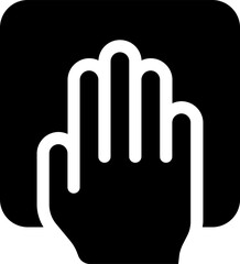 Obraz premium UI Wipe Vector Icon Illustration. Glyph Style