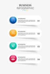 Modern infographic design template elements