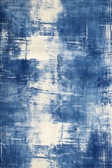 Obraz premium artistic brush strokes in blue and white tones abstract design