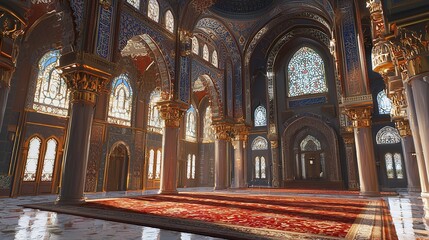 Obraz premium New Central Mosque of Imam Sarakhsi in Bishkek, Kyrgyzstan