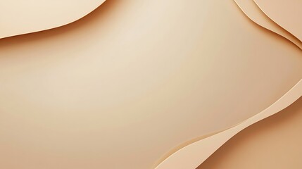 Abstract Beige Curves Smooth Background Design