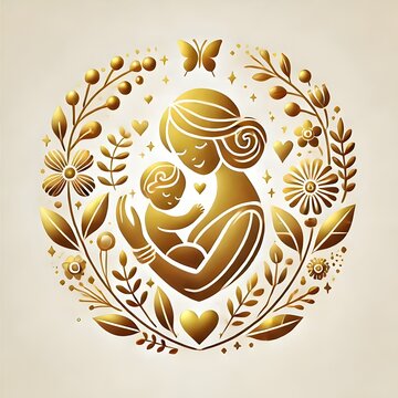 floral background with ornament
