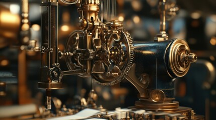 Naklejka premium Steampunk gears and mechanisms.