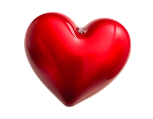 An abstract heart highlighted on a transparent background	