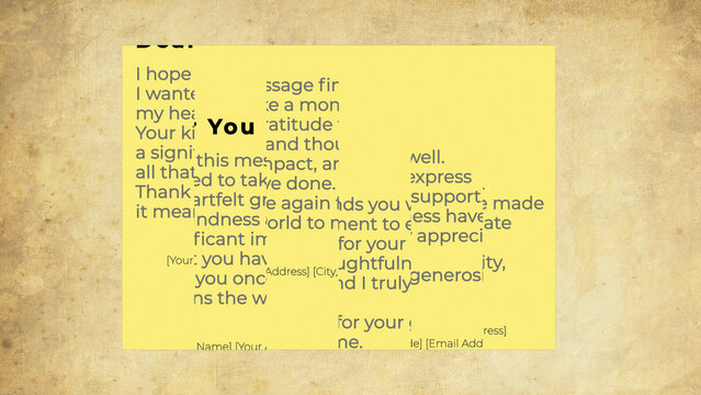 Broken Message On A Letter