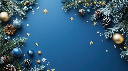blue christmas background