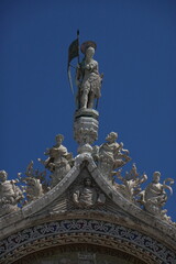statue Duomo cathedral in Venice Italy