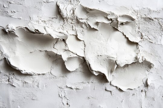 Close-up of textured white clay.