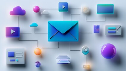 Flowchart Showing Evolution of Digital Marketing from Email-Based to AI-Infused Marketing