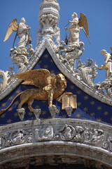statue Duomo cathedral in Venice Italy