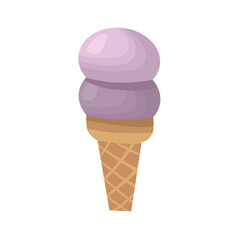 Blueberry ice cone. Ice cream element. Gelato ice cream. Ice cream store. Cute ice cream.