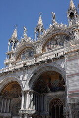 statue Duomo cathedral in Venice Italy
