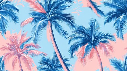 Palm trees on the beach	
