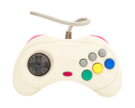 PNG Vintage white wire game controller , collage element, transparent background