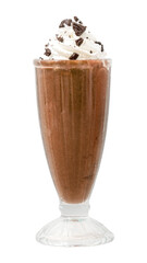 Chocolate milkshake png sticker, transparent background