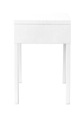 White bedside table design element