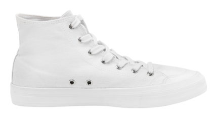 Png sneakers white mockup unisex footwear fashion