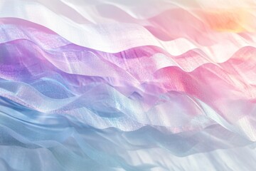 Fototapeta premium Soft waves of pastel colors creating a serene and calming abstract background for artistic use