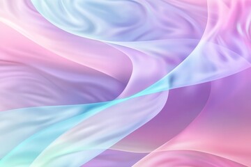 Obraz premium Soft pastel waves create a serene and calming backdrop for design and artistic projects