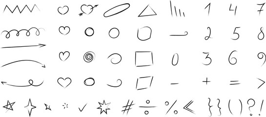 Hand drawn doodle brush lines vector image