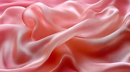 Obraz premium Abstract Draped Pink Silk Fabric Texture Background