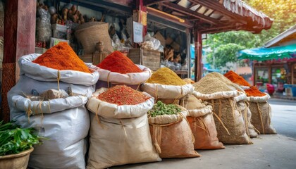 bags of dried fruits