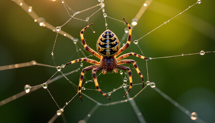 Spider in Symmetrical Web