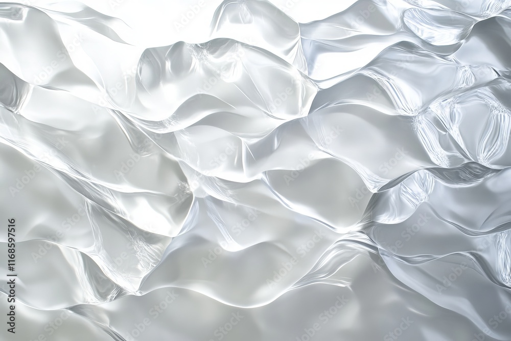 Aufkleber reflections and ripples on a surface creating waves of light and shadow in an abstract setting