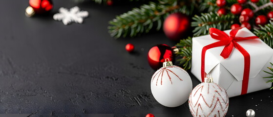 Wishing you a Merry Christmas and a Happy New Year – a festive greeting card for the holiday season