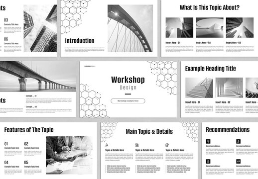 Design Workshop Presentation Template Design Layout