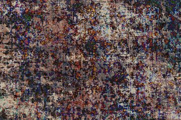 Carpet abstract Pattern in high definition texture isolated on white canvas with trending colors
